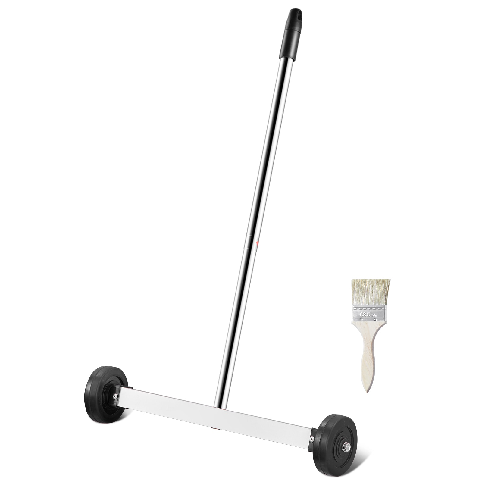 Magnetic Sweeper With Wheels 15inch Mini 8 Lbs Capacity Adjustable Handle_voghion.com